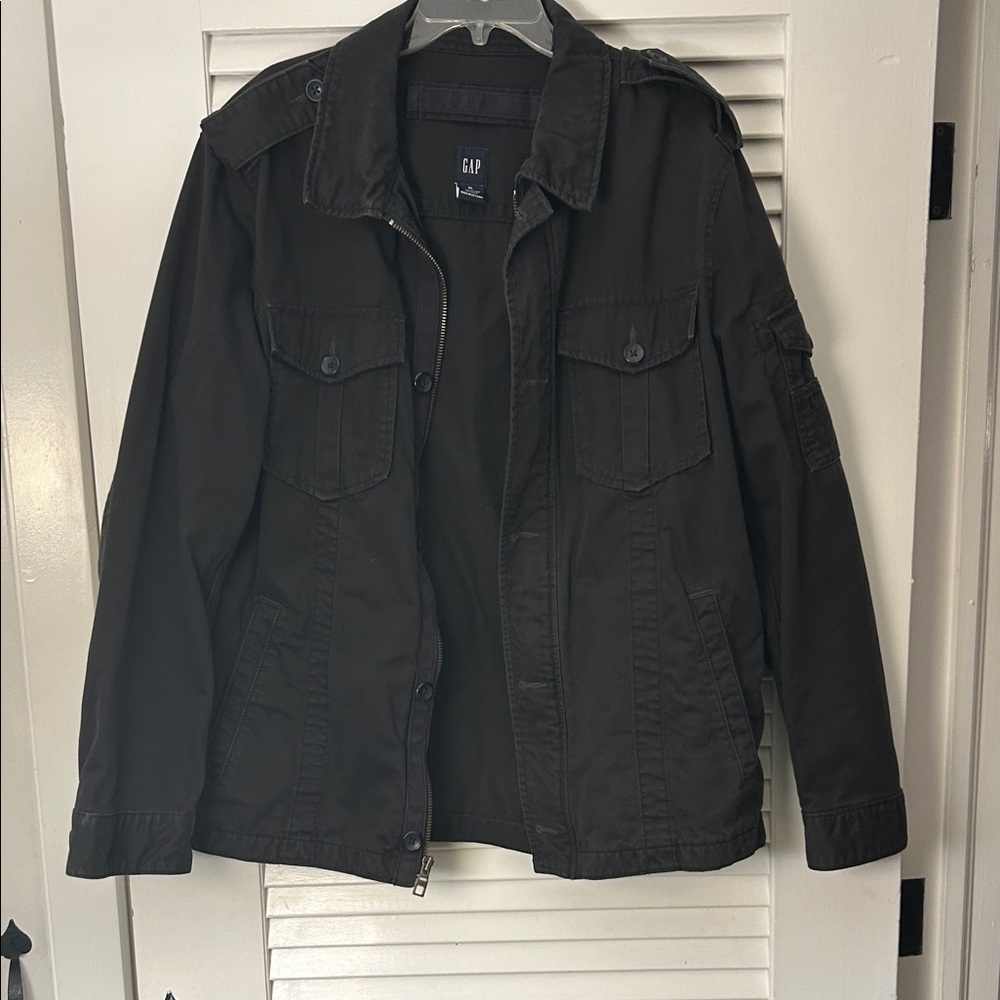 GAP Men's Dark Military Jacket